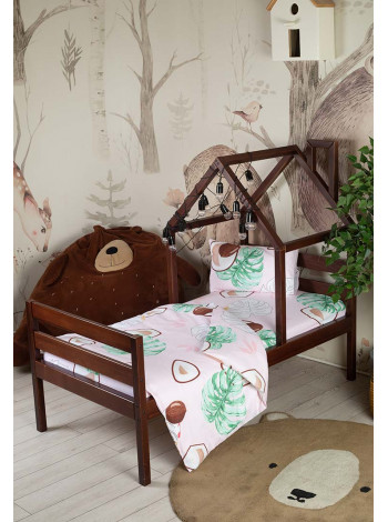 Постельное бельё в детскую кроватку 3 пр. Кокосы 160х80 см
