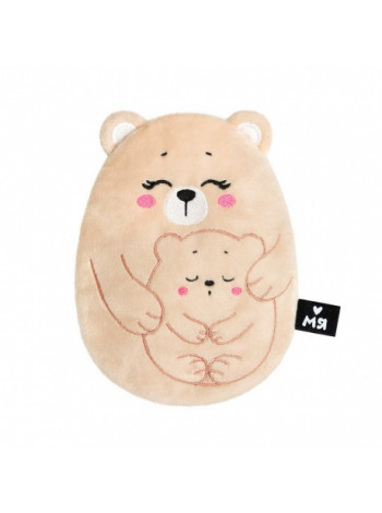 Игрушка разогрелка "Медведица с медвежонком" с вишн.косточками