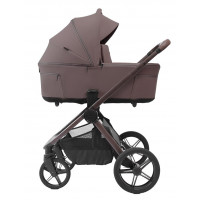 Коляска детская Peppy Soho 2 в 1 Brown (коричневый), рама серо-бежевый