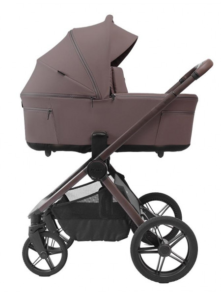 Коляска детская Peppy Soho 2 в 1 Brown (коричневый), рама серо-бежевый