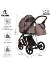 Детская коляска Roan Sol Luxury 2 в 1 RSL/4043 Cocoa/Rose Gold
