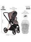 Детская коляска Roan Sol Luxury 2 в 1 RSL/4043 Cocoa/Rose Gold