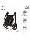 Детская коляска Roan Sol Luxury 2 в 1 RSL/4043 Cocoa/Rose Gold