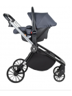 Коляска модульная 3в1 Baby shell  серый комби Арт/BBS-005