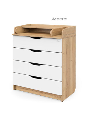 Комод Атон  Сириус-2 Wood 80/4 (ПВХ)с шариковыми направляющими