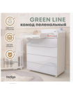 Комод Indigo Green Line 800/4 ЛДСП, МДФ с узким пеленальным столиком