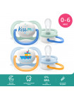 Пустышка Philips Avent 2 Ultra air с футляром для хранения и стерилизации 0-6 мес. 2 шт.