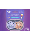   ПУСТЫШКА СИЛИКОНОВАЯ BUNNY ОТ ROXY-KIDS, 2 ШТ В КОНТЕЙНЕРЕ, 6-18 МЕС