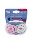 ПУСТЫШКА СИЛИКОНОВАЯ SCANDI ОТ ROXY-KIDS, 2 ШТ, В КОНТЕЙНЕРЕ, 0-6 МЕС